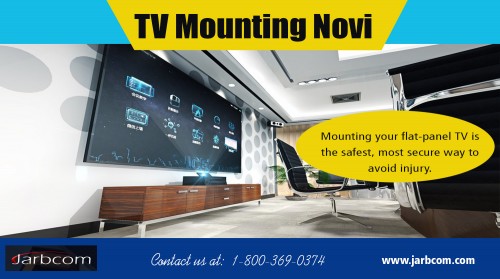 Choose TV Mounting Novi to ensure both the TV and the wall is not damaged AT http://jarbcom.com/tv-mounting-novi.html
Find us on Google Map : https://goo.gl/maps/j2q5GsdTbio
Deals in : 
TV Mounting Near Me
Get TV Mounted West Bloomfield
Mount my TV Bloomfield Hills
TV Mounting Novi
Reactive lighting near me

TV Mounting Novi can be beneficial in letting you accommodate more furniture in your space, and the benefits become more prominent if you have limited space. Besides homes, commercial settings like restaurants, hospitals and offices have a shortage of space, and these mounts can provide an effective solution to the problem. These mounts increase the sophistication of your stylish looking flat panel screens; and this is one of the main reasons for their growing popularity.
Contact : Jarbcom
Address : 6319 Haggerty Rd, West Bloomfield Township, MI 48322, USA
Mail : contact@jarbcom.com
Contact No . : 1-800-369-0374 Ext. 108 
Social : 
https://www.unitymix.com/homeautomation
https://www.trepup.com/jarbcomhomeautomationbloomfieldmi
https://www.younow.com/Home_Michigan
http://identyme.com/homeautomation