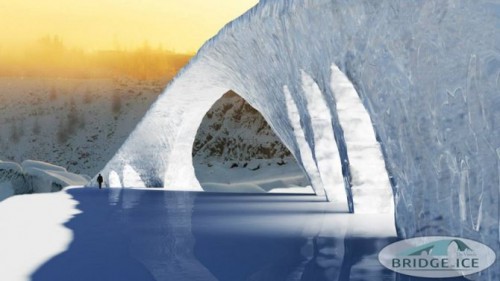 bridge in ice