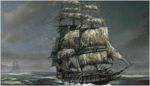 Ilustrasi kapal Lady Lovibond