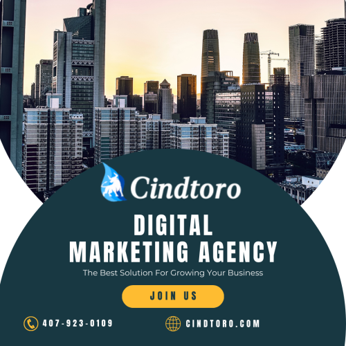 Cindtoro is a reliable Orlando based digital marketing agency that offers a variety of services to enhance businesses' online presence and connect with their target audience effectively. Our team specializes in various digital marketing strategies, including SEO, PPC, social media marketing, email marketing, content marketing, and more. We use a data-driven and innovative approach to help you achieve your digital marketing goals. Visit our website for more detailed information about our services. Feel free to contact us at +1 863-604-5725 for any further assistance.

For More Info:- https://cindtoro.com/orlando-digital-marketing-agency/