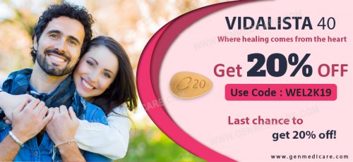 Simple Trick To Cure Ed Vidalista 40 (Tadalafil 40 mg)
You can buy Vidalista online in the USA, from our online pharmacy Genmedicare. Purchase lower-priced prescript drugs from our online store GenMediCare.com - and experience the satisfaction of excellent service and peace of mind when buying from our secure online shopping system. Our team of dedicated professionals strives to make your online experience as quick and pleasant as possible. We pride ourselves in our capability to provide these services at a significantly lower cost than what one would typically pay. Genmedicare is completely committed to providing quality when it comes to your prescription medications.
Vidalista 40 is a medication for ED (erectile dysfunction). Generic Tadalafil became legally available in the USA on November 14th, 2017. Before this date, the drug was only possible in the well known branded medicine. Generic versions of medications are often much more affordable than real brands. 
We have checked our prices toward our competitors and are amongst the cheapest online for all ED treatments. There are no delivery prices on orders over $199.