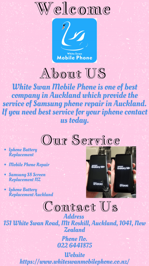 In whole Auckland we are called the best iPad repair company in very low and affordable prices which you can afford easily, if you want the best services from us, contact us today or visit our company address:- 151 White Swan Road, Mt Roskill, Auckland, 1041, New Zealand	

https://www.whiteswanmobilephone.co.nz/ipad-repair-auckland/