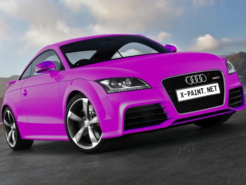 Audi tt rs 2010 carbon wrap purple