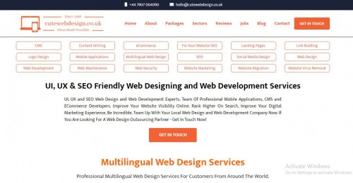 Web Design and Web Development Company In UK. Specialising In CMS, ECommerce, Personal and Business Website Design and SEO Services.

Honest and dedicated team of expert website designers and specialist web developers to provide businesses and outsourcing partners with state of the art multilingual services worldwide. No matter the size of your project, we will be extremely pleased to provide you with free consulting and service you require.

#WebDesignCompanyUK #WebDevelopmentCompanyUK #WebDesignersNearMeInUK #WebDevelopersNearMeInUK #UWebDesignCompanyUK #UXWebDesignCompanyUK #WebsiteMigrationCompanyUK #WebsiteMaintenanceCompanyUK #WebsiteRedesignServicesUK #WebsiteRedevelopmentServicesUK #WebDesignersUK #WebDevelopersUK #WebDesignandDevelopmentCompany #SEOWebDesignServicesUK

For more info:- https://cutewebdesign.co.uk/