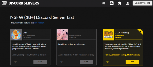 Welcome to the most definitive porn server. Looking for a social hentai server? Come join us! Wanna chill with us cool people who talk about anime and games.

Visit website:- https://discordservers.me/servers/tag/NSFW%20(18+)