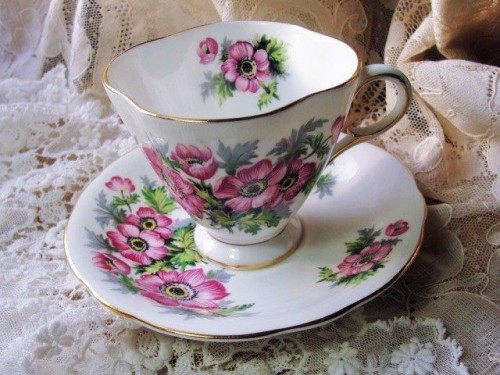 a vintage shop.myshopify.com CHEERFUL Vintage English Tea Cup and Saucer Pc16569078cf3eff47e96fa6ed6