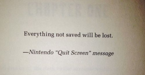 Nintendo quit screen