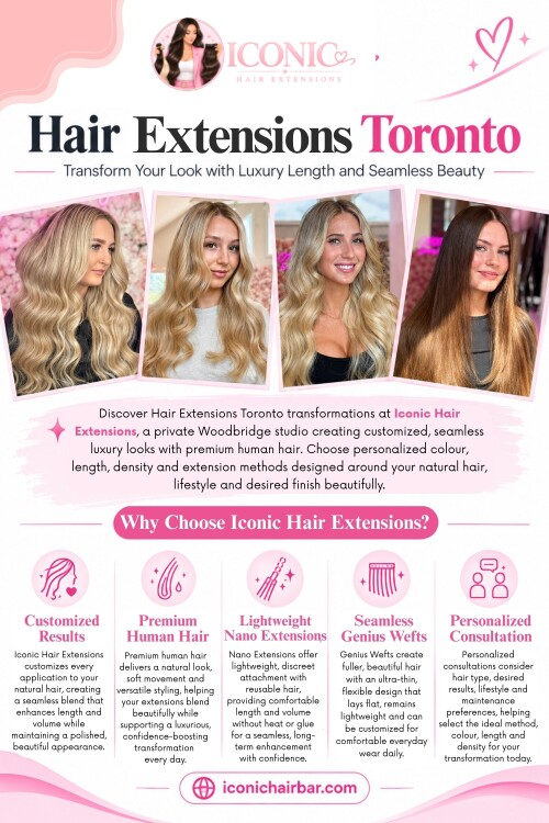 Not every small change means something is wrong with your extensions, but repeated discomfort, slipping attachments, stubborn tangling or changes in your natural hair should not be ignored. Hair extensions toronto clients can protect their results by paying attention to these warning signs and arranging professional maintenance when something feels different.

ICONIC Hair Extensions
Address: 8065 Kipling Ave, Woodbridge, ON L4L 2A2, Canada
Phone: +16475786157
