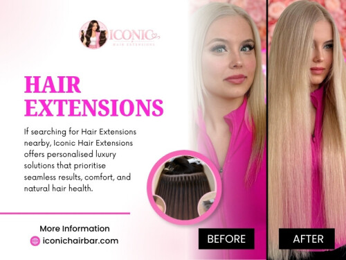 A search for Hair extensions near me is a good place to begin, especially when regular maintenance will be part of the routine. Still, distance should not be the deciding factor. Take a look at previous work. Read through the services offered. Check whether consultations are available and see whether the salon works with the extension method you are considering.

ICONIC Hair Extensions
Address: 8065 Kipling Ave, Woodbridge, ON L4L 2A2, Canada
Phone: +16475786157