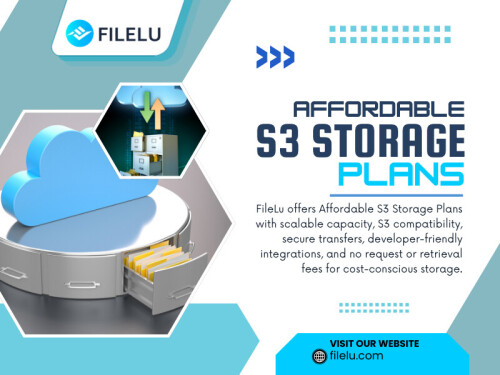 An Affordable S3 storage plans approach can make it easier to understand ongoing storage expenses and plan a budget around predictable costs.

Official Website: https://filelu.com/s3-compatible-storage/


Read Our Blog:
https://filelucom.tumblr.com/post/824651354800783360/best-cloud-storage-plans