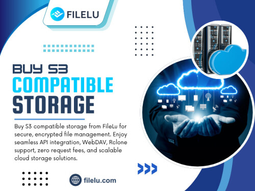 For organizations planning ahead, the decision to Buy S3 compatible storage is often less about immediate savings and more about creating a reliable foundation for years of digital storage.

Official Website: https://filelu.com/s3-compatible-storage/