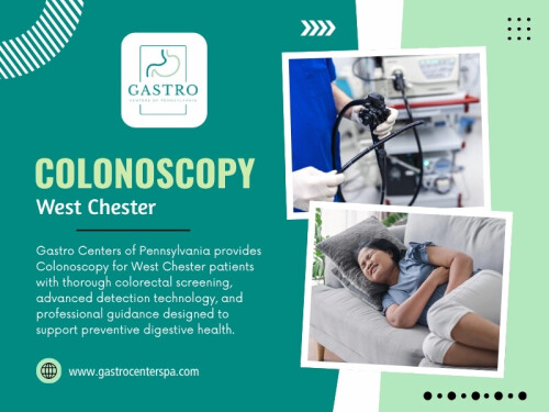 Colonoscopy West Chester is one of the screening options used to look for changes inside the colon before they become a bigger concern. For many people, the idea of having a colonoscopy is less appealing than simply putting it off.

Click here for more information: https://www.gastrocenterspa.com/location/gastroenterologist-west-chester

Gastro Centers of Pennsylvania

West Chester patients are seen at our Malvern Office, 325 Central Ave Suite 100 Malvern PA 19355.
Find Us On Google Map: https://maps.app.goo.gl/h8tioTAjZTAyEEw97

Read Our Blogs:
https://gastrocenterspa.wordpress.com/
https://gastrocenterspa.tumblr.com/
https://gastrocenterspa.weebly.com/

More Links:
https://beacons.ai/gastrocenterspa
https://gravatar.com/gastrocenterspa
https://triberr.com/gastrocenterspa