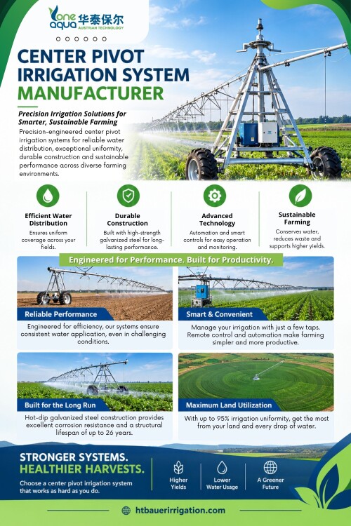 H.T-BAUER irrigation systems are engineered to adapt to a wide array of agricultural needs, ensuring high irrigation uniformity across various terrains and climates. Whether managing expansive commercial plantations or specialized family farms, our technology provides the flexibility required to maximize yields while minimizing water consumption.