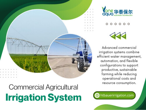 Well-designed commercial agricultural irrigation systems take these differences into account instead of treating every field in exactly the same way. Irrigation is rarely just about the machine standing in the field.

HT Bauer

Address: 2009 Kehang Road, High tech Zone, Jinan City, Shandong Province, China
Tel : +86-531-88671582
Fax : +86-531-88670056
Whatsapp : +86-186-5315-5405

More Links:
https://linkfly.to/htbauerirrigation
https://www.goodreads.com/htbauerirrigation
https://www.davidrio.com/profile/htbauerirrigation/profile
