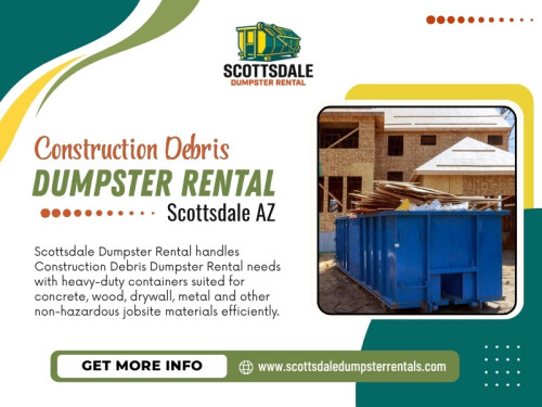 When arranging a Construction debris dumpster rental Scottsdale AZ, confirm the accepted materials before demolition begins.


Scottsdale Dumpster Rental
Address: 4141 N Scottsdale Rd, #308, Scottsdale, AZ, 85251, USA
Phone: (602) 483-6363