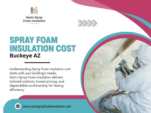 There is no single price that applies to every spray foam project. The Spray foam insulation cost Buckeye AZ homeowners see can change according to the property's size, foam type, accessibility, preparation, and existing conditions. For example, two attics with similar dimensions could require different amounts of work if one has clear access while the other contains old insulation and difficult corners.

Address: 220 S 4th St,#8,Buckeye,AZ,85326,USA
Phone no: +1(623) 239-5345
