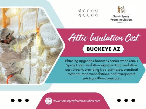 The price of an attic project is rarely based on insulation material alone. When looking into Attic insulation cost Buckeye AZ, homeowners should consider the full scope of the work.

Address: 220 S 4th St,#8,Buckeye,AZ,85326,USA
Phone no: +1(623) 239-5345
