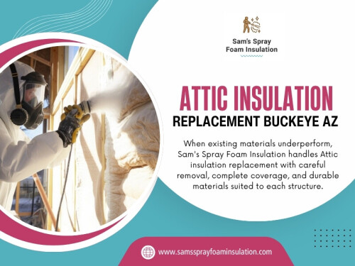 Damaged, heavily compressed, contaminated, or moisture-affected material may need to be removed first. Otherwise, the new installation could be covering up a problem rather than fixing it. For homeowners considering Attic insulation replacement Buckeye AZ, the condition of the existing material should therefore be part of the conversation from the beginning.

Address: 220 S 4th St,#8,Buckeye,AZ,85326,USA
Phone no: +1(623) 239-5345