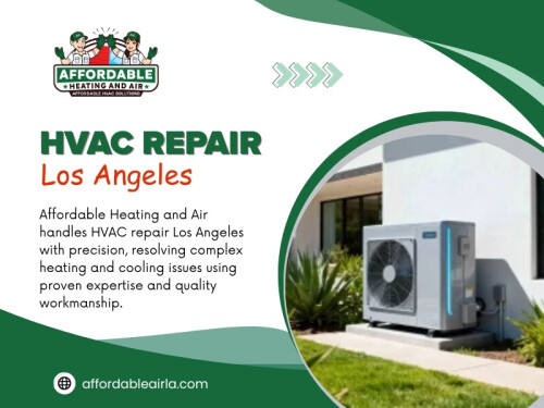Affordable Heating And Air offers inspections, maintenance, installations and reliable repair services built for the long term health of your system. From seasonal maintenance for homeowners to professional HVAC repair Los Angeles, experienced technicians focus on finding the root cause of problems, instead of providing temporary fixes.

Affordable Heating And Air
Address: 9601 Cozycroft Ave Unit 1, Chatsworth, CA 91311, United States
Phone Number: (818) 722-1332