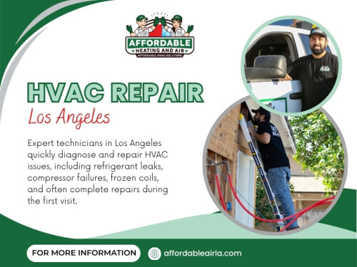 Affordable Heating And Air works with homeowners by providing inspections, maintenance, system evaluations, and dependable repair services that support efficient heating and cooling. Whether improving airflow, resolving comfort concerns, or completing HVAC repair Los Angeles, experienced technicians help homeowners protect both their equipment and their indoor environment.

Affordable Heating And Air
Address: 9601 Cozycroft Ave Unit 1, Chatsworth, CA 91311, United States
Phone Number: (818) 722-1332