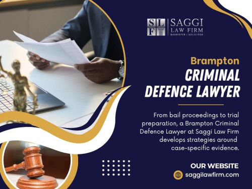 A Brampton Criminal Defence Lawyer can review the circumstances and determine what evidence or disclosure may need closer attention.

Contact :   Saggi Law Firm
Address:  2250 Bovaird Dr E Suite401, Brampton, ON L6R 0W3, Canada
Phone: 647-983-6720

Find Us On Google Map: https://g.page/saggi-law-firm

Official Website: https://saggilawfirm.com/brampton-criminal-lawyer