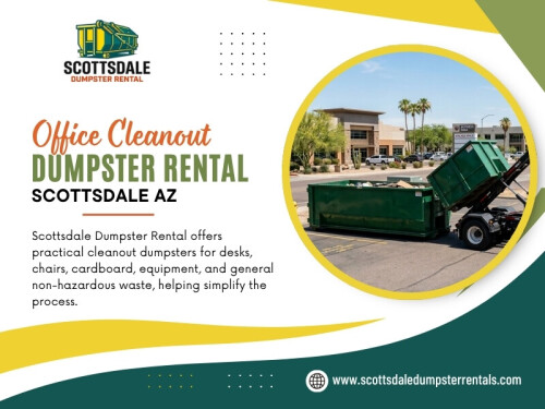 An Office cleanout dumpster rental Scottsdale AZ may therefore need to be estimated by the contents being removed rather than the number of people who work there.