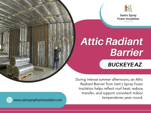 Rafters, roof penetrations, framing transitions, vents, and other obstructions can interrupt a straightforward installation. Leaving several small areas uncovered may not seem significant while standing in the attic, but those sections still form part of the overall roof area. This is where Attic radiant barrier Buckeye AZ planning becomes more than simply choosing a product.

Address: 220 S 4th St,#8,Buckeye,AZ,85326,USA
Phone no: +1(623) 239-5345