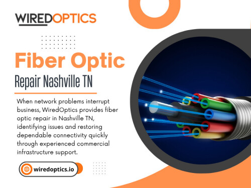 Depending on the condition and location of the problem, Fiber optic repair nashville tn may be considered alongside the planned upgrade. WiredOptics approaches commercial fiber projects by considering the existing building, network infrastructure, pathways, equipment, and future requirements together.

Click here for more information: https://wiredoptics.io/fiber-optic-services/

WiredOptics

Address: 1801 West End Ave #1057, Nashville, TN 37203
Phone: +1(615) 246-6616
Find Us on Google Map: https://maps.app.goo.gl/NAxtwVznMcWLC4bs5

Read Our Blogs:
https://wiredopticsio.wordpress.com
https://wiredopticsio.medium.com
https://wiredoptics.weebly.com

More Links:
https://beacons.ai/wiredoptics
https://vimeo.com/wiredoptics
https://www.behance.net/wiredoptics