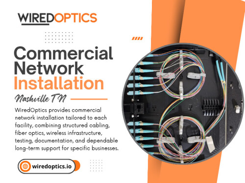 Commercial network installation nashville tn work can involve planning the layout, installing the physical infrastructure, testing connections and documenting the completed system. A finished cable run is only one part of a successful infrastructure project.

WiredOptics

Address: 1801 West End Ave #1057, Nashville, TN 37203
Phone: +1(615) 246-6616