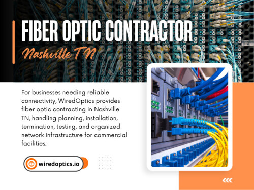 Poor handling can create additional problems even when the original fault has been identified correctly. This is why choosing an experienced Fiber optic contractor nashville tn can matter for commercial projects.

Click here for more information: https://wiredoptics.io/fiber-optic-services/

WiredOptics

Address: 1801 West End Ave #1057, Nashville, TN 37203
Phone: +1(615) 246-6616
Find Us on Google Map: https://maps.app.goo.gl/NAxtwVznMcWLC4bs5

Read Our Blogs:
https://wiredopticsio.wordpress.com
https://wiredoptics.weebly.com
https://wiredopticsio.wixsite.com/wiredoptics

More Links:
https://linktr.ee/wiredoptics
https://dzone.com/users/5235465/wiredopticsio.html
https://issuu.com/wiredoptics