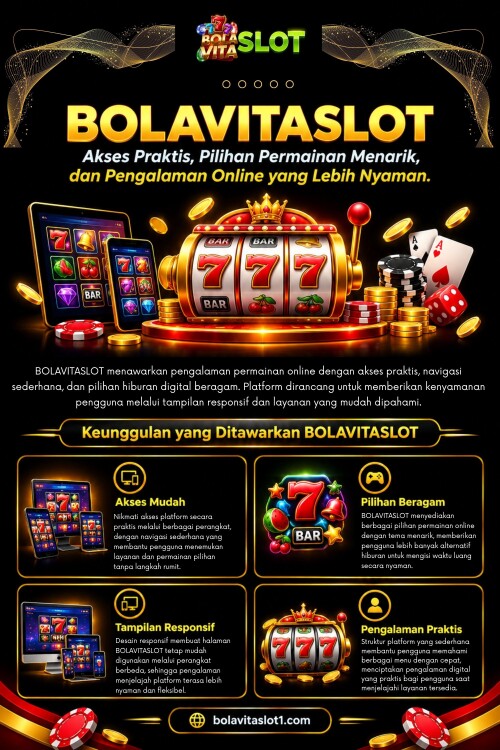 Pendaftaran akun seharusnya tidak dilakukan hanya karena ingin segera mencoba sebuah platform. Sedikit ketelitian pada tahap awal dapat membuat pengalaman menggunakan bolavitaslot menjadi lebih teratur dan mengurangi kesalahan yang tidak perlu.

Baca Blog Kami:

https://bolavitaslot1official.weebly.com
https://bolavitaslot1.yooco.org/
https://bolavitaslotlogin.wixsite.com/taruhanbola/

Tautan Lainnya:

https://www.magcloud.com/user/bolavitaslot1
https://vimeo.com/bolavitaslot1
https://www.apsense.com/user/bolavitaslot1