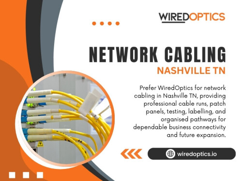 Network cabling Nashville TN installation is not just pulling cables from one room to another. A good system makes you better today, and makes it easier and cheaper to upgrade in the future. The fundamentals that business owners need to know before installation to make informed decisions and avoid unnecessary costs later.

Wired Optics
Address: 107 Platform Wy, Nashville, TN 37203
Phone: (615) 246-6616

Google Map: https://maps.app.goo.gl/sy9uaECL4pXR86Lw6

Read Our Blogs:
https://wiredopticsio.wordpress.com
https://wiredoptics.weebly.com
https://wiredopticsio.wixsite.com/wiredoptics

More Links:
https://litelink.at/wiredoptics
https://disqus.com/by/wiredoptics/about
https://www.buzzfeed.com/wiredoptics