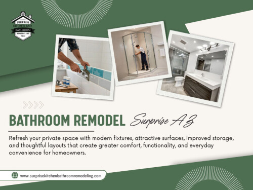 A good Bathroom remodel Surprise AZ project is planned around more than colors and new fixtures. It starts with the way the room needs to function. Layout, storage, lighting, ventilation, materials, budget, and construction timing all deserve attention before the work begins.

Address: 14239 W Bell Rd, UNIT 218, Surprise, AZ, 85374
Phone Number: +1(623) 294-8138