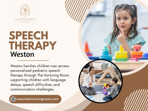 Speech Therapy Weston focuses on helping children overcome communication barriers through personalized care and practical techniques. Progress does not always happen overnight. Sometimes it is a small moment, like a child saying a new word or confidently answering a question, that shows how far they have come.

Click here for more information: https://www.thenurturingroom.com/speech-therapy

The Nurturing Room

Location: Weston, Florida, 33326, USA
Phone: +1-888-707-1320
Find Us On Google Maps: https://maps.app.goo.gl/hX82o7vCQovNiBKh6


More Links:
https://beacons.ai/thenurturingroom
https://vimeo.com/thenurturingroom
https://www.magcloud.com/user/thenurturingroom