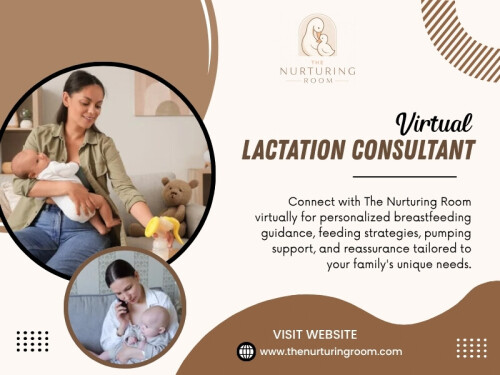 Similarly, families who need breastfeeding guidance may benefit from a Virtual Lactation Consultant who can provide support without requiring an in-person visit. Selecting the right therapist or specialist is an important decision. 

The Nurturing Room

Location: Weston, Florida, 33326, USA
Phone: +1-888-707-1320
Find Us On Google Maps: https://maps.app.goo.gl/hX82o7vCQovNiBKh6

More Links:
https://beacons.ai/thenurturingroom
https://vimeo.com/thenurturingroom
https://www.magcloud.com/user/thenurturingroom