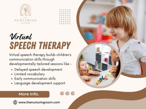 Virtual options have created new opportunities for families who need flexible care. Services such as Virtual Speech Therapy allow children to receive guidance from the comfort of home.

The Nurturing Room

Location: Weston, Florida, 33326, USA
Phone: +1-888-707-1320
Find Us On Google Maps: https://maps.app.goo.gl/hX82o7vCQovNiBKh6

More Links:
https://beacons.ai/thenurturingroom
https://vimeo.com/thenurturingroom
https://www.magcloud.com/user/thenurturingroom