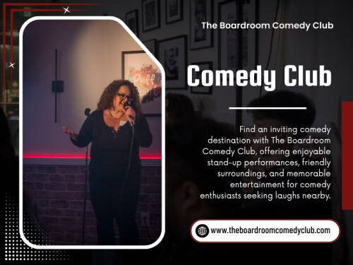 A Comedy club near me search often starts with convenience, but the final choice should also depend on what sort of night you are hoping to have.



The Boardroom Comedy Club Toronto
Address:1350 St Clair Ave W, Toronto, ON M6E 1C4, Canada
Phone: +14168348654

Find us on Google Map: https://maps.app.goo.gl/vtnh9Yb8t34dWcRn7