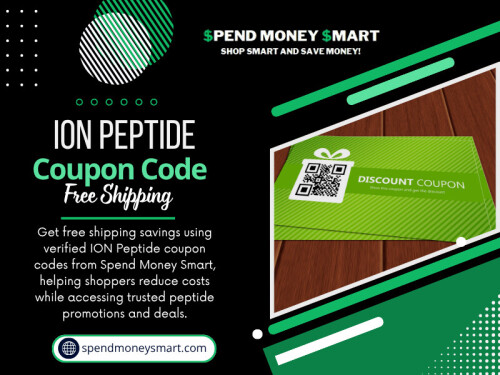 An ION Peptide coupon code free shipping promotion can completely remove those extra charges when order requirements are met. In some cases, adding one smaller item to the cart may unlock free delivery and provide better overall value than paying separate shipping fees. Knowing the shipping threshold before browsing products allows buyers to structure purchases more strategically.