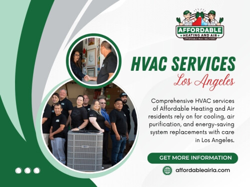 With trusted HVAC services Los Angeles, homeowners can maintain efficient heating and cooling systems while avoiding unnecessary stress. Working with Affordable Heating And Air provides professional guidance, dependable service, and practical solutions designed to keep homes comfortable throughout every season.

Affordable Heating And Air
Address: 9601 Cozycroft Ave Unit 1, Chatsworth, CA 91311, United States
Phone Number: (818) 722-1332
