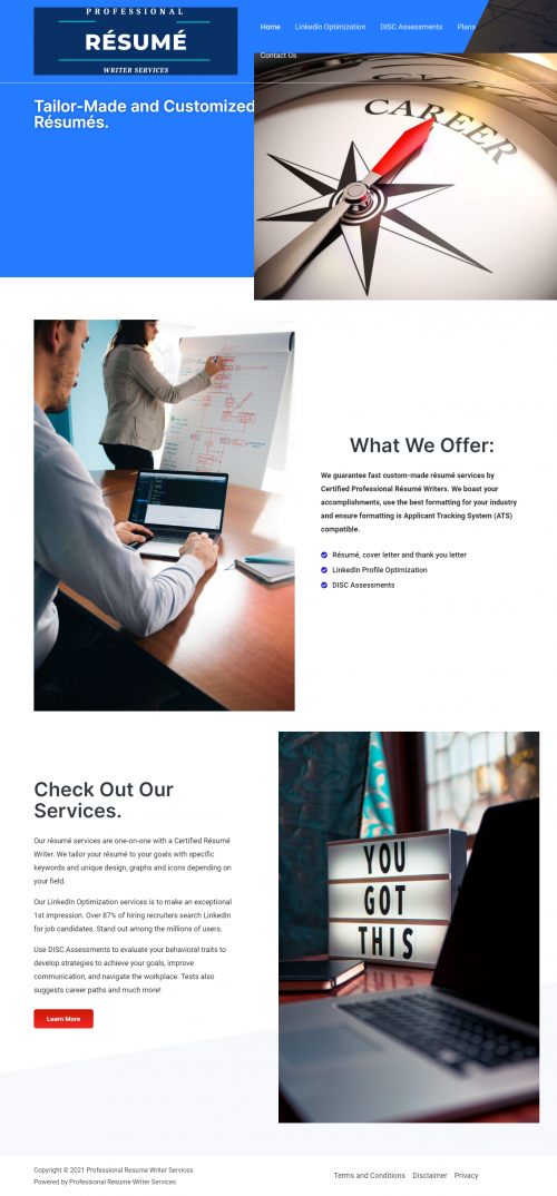 We are one of the best Professional resume writers. We provide best resume packages and CV writing services ate affordable rates. We pride ourselves on our efficient procedures and solutions.

Read more:- https://www.professionalresumewriterservices.com/

We guarantee fast custom-made resume services by Certified Professional Résumé Writers. We boast your accomplishments, use the best formatting for your industry and ensure formatting is ATS compatible.

#Professionalresumewriterservices #Resumewritingservices #Custommaderesume #Professionalresumewriters. #Bestresumepackages #Discassessments #CVwritingservice #Professionalcvwritingservice #RésuméandLinkedInpackage #LinkedInanddiscassessmentpackage #Custommaderesumewriting